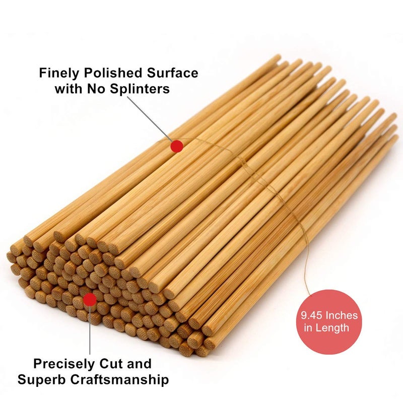 Bamber 50 Pairs Reusable Bamboo Chopsticks Chopstick Set - Image 4